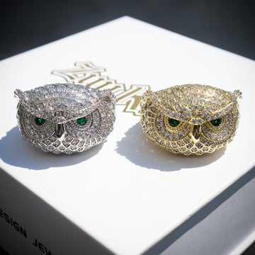 2022 New Iced Owl Ring ZUU KING